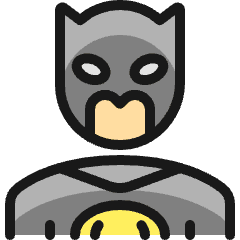 Famous Character Batman Icon from Ultimate Colors Set