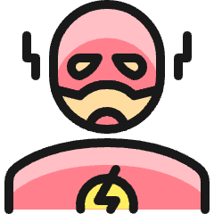 Famous Character Black Lightning Icon from Ultimate Colors Set