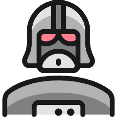 Famous Character Darth Vader Icon from Ultimate Colors Set