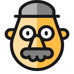Famous Character Mr Potato Head Icon from Ultimate Colors Set