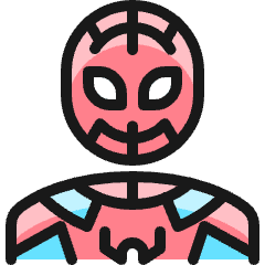 Famous Character Spiderman Icon from Ultimate Colors Set