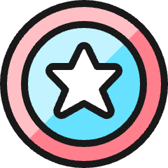 Famous Character Star Icon from Ultimate Colors Set