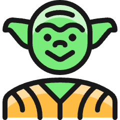 Famous Character Yoda Icon from Ultimate Colors Set