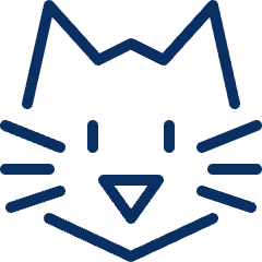 Cat Icon from Cyber Line Set