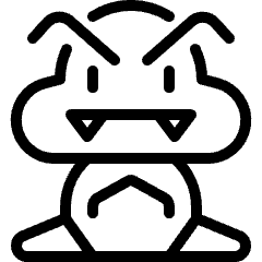 Video Game Goomba Icon from Ultimate Light Set