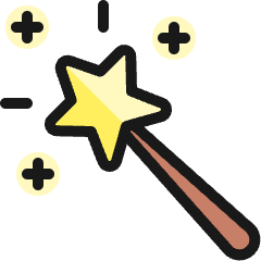 Video Game Magic Wand Icon from Ultimate Colors Set