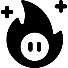 Video Game Mario Flame Icon from Ultimate Bold Set