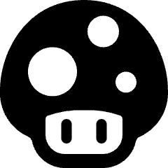 Video Game Mario Mushroom 1 Icon from Ultimate Bold Set