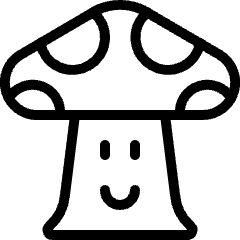 Video Game Mario Mushroom Icon from Ultimate Light Set