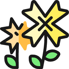 Video Game Mario Plant Icon from Ultimate Colors Set