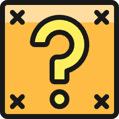 Video Game Mario Question Box Icon from Ultimate Colors Set