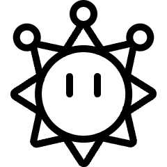 Video Game Mario Shine Sprite Icon from Ultimate Light Set