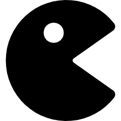 Video Game Pacman Icon from Ultimate Bold Set