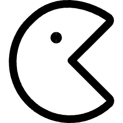 Video Game Pacman Icon from Ultimate Regular Set