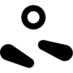 Video Game Pinball Icon from Ultimate Bold Set