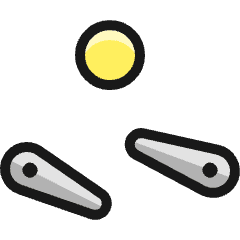 Video Game Pinball Icon from Ultimate Colors Set