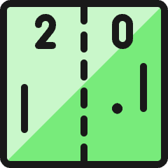 Video Game Ping Pong Icon from Ultimate Colors Set