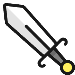Video Game Sword Icon from Ultimate Colors Set