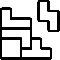 Video Game Tetris Icon from Ultimate Light Set