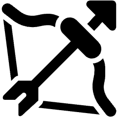 Fantasy Medieval Bow Arrow 1 Icon from Ultimate Bold Set