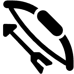 Fantasy Medieval Bow Arrow 2 Icon from Ultimate Bold Set