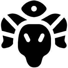 Fantasy Medieval Demon Hunter Goat Head Eye 2 Icon from Ultimate Bold Set