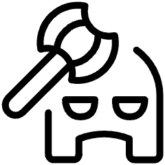 Fantasy Medieval Excutioner Axe Icon from Ultimate Light Set