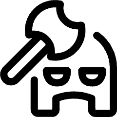 Fantasy Medieval Excutioner Axe Icon from Ultimate Regular Set