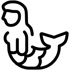 Fantasy Medieval Mermaid 1 Icon from Ultimate Light Set