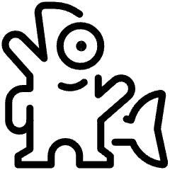 Fantasy Medieval Merman Icon from Ultimate Light Set