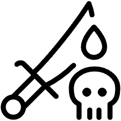 Fantasy Medieval Roleplay Game Poisonous Dagger Knife Icon from Ultimate Light Set