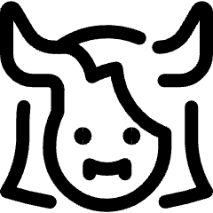 Fantasy Medieval Succubus Head Icon from Ultimate Regular Set