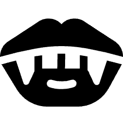 Fantasy Vampire Lips Mouth Icon from Ultimate Bold Set