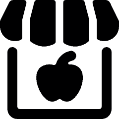 Farmers Market Kiosk Icon from Ultimate Bold Set