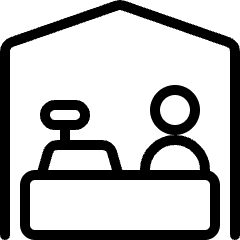 Farmer's Market Vendor Icon from Ultimate Light Set