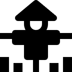 Farm Scarecrow Icon from Nova Solid Set