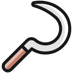 Farming Sickle Icon from Ultimate Colors Set