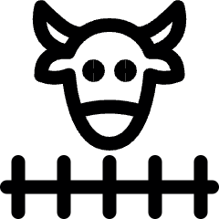 Range Cow 2 Icon from Ultimate Regular Set