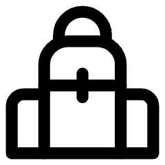 Backpack Icon from Core Line Set