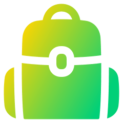 Backpack Icon from Plump Gradient Set