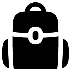 Backpack Icon from Plump Solid Set