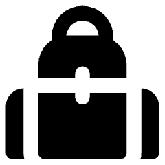 Backpack Icon from Core Solid Set