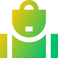 Backpack Icon from Sharp Gradient Set