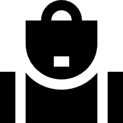 Backpack Icon from Sharp Solid Set