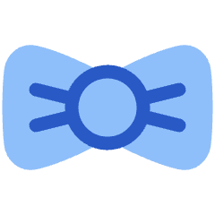 Bow Tie Icon from Plump Flat Set