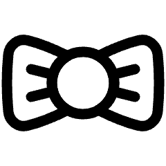 Bow Tie Icon from Plump Line Set