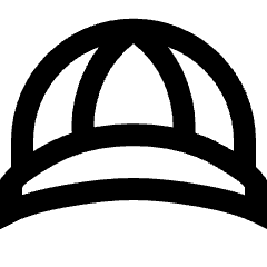 Cap Front Icon from Sharp Line Set