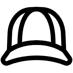 Cap Front Icon from Plump Line Set