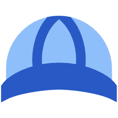 Cap Front Icon from Sharp Flat Set