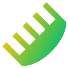 Comb Icon from Sharp Gradient Set